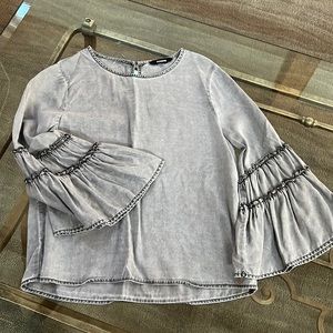 Express grey too with bell sleeves